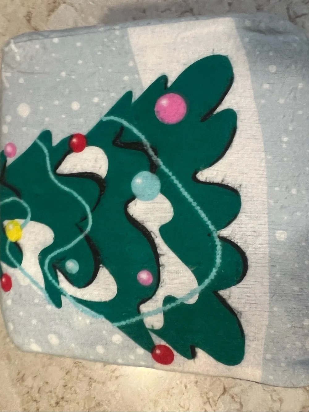 Rudolph 3-Piece Flannel Twin Sheet Set - Light Blue Snowflake & Holiday Tree